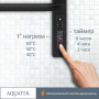 Полотенцесушитель электрический Aquatek (Акватек) Бетта П10 500х900 мм, черный муар, подключение скрытое к сети электропитания / электропровод с вилкой, с терморегулятором и таймером quick touch, нержавеющая сталь AISI 201, гарантия 5 лет Полотенцесушитель электрический Aquatek (Акватек) Бетта П10 500х900 мм, черный муар, подключение скрытое к сети электропитания / электропровод с вилкой, с терморегулятором и таймером quick touch, нержавеющая сталь AISI 201, гарантия 5 лет