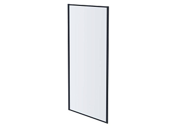 AQ ARI WA 08020BL Неподвижная душевая стенка 800x2000, для комбинации с дверью, профиль черный, стекло прозрачное AQ ARI WA 08020BL Неподвижная душевая стенка 800x2000, для комбинации с дверью, профиль черный, стекло прозрачное