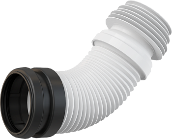 Гибкая подводка для выпуска унитаза DN90/110 (подходит ко всем скрытым системам инсталляции) Гибкая подводка для выпуска унитаза DN90/110 (подходит ко всем скрытым системам инсталляции)