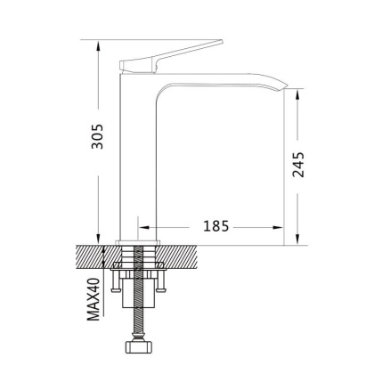 Смеситель для раковины Shevanik S41H S4111H
