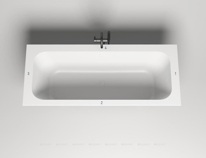 Ванна из искусственного камня Salini S-Sense Orlando Axis 190х80 103221M, глянцевая Ванна из искусственного камня Salini S-Sense Orlando Axis 190х80 103221M, глянцевая