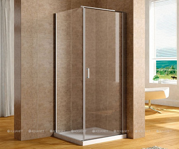 Душевая дверь Aquanet Cinetic 160, прозрачное стекло (AE12-N-80H190U-CT + AE12-F-80H190U-CT)