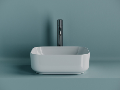 Умывальник чаша накладная прямоугольная Element 400*305*140мм