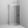 W94G-403-10080-MТ Душевое ограждение X-Joy Square Slide 100х80, мат Хром, прозрачное