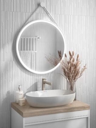 Бьянка белый матовый полоски 20x60x0,9