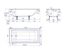 Ванна чугунная Creto Strong 150x70 см 25-1150 Ванна чугунная Creto Strong 150x70 см 25-1150