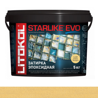 Затирка эпоксидная STARLIKE EVO, S.600 GIALLO VANIGLIA 5кг Затирка эпоксидная STARLIKE EVO, S.600 GIALLO VANIGLIA 5кг