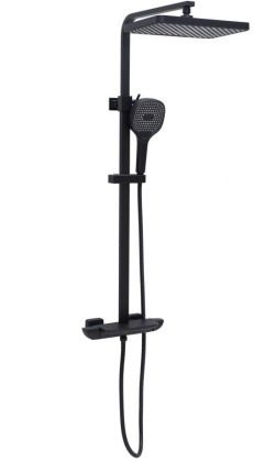 Душевая стойка Allen Brau Infinity 5.21030-31 черный матовый Душевая стойка Allen Brau Infinity 5.21030-31 черный матовый