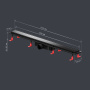 W02SC-U11-090-04BM PrimeFlow Трап для душа линейный универс затвор Tile 90см цвет черн мат W02SC-U11-090-04BM PrimeFlow Трап для душа линейный универс затвор Tile 90см цвет черн мат