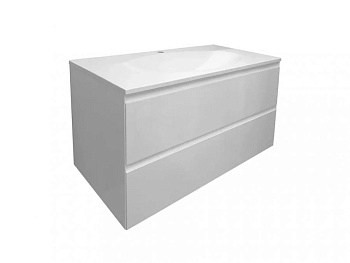 Тумба подвесная под умывальник Malta 1000х470 2 ящика (ШхГхВ) 998х466х607