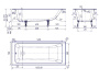 Ванна чугунная Creto Strong 160x70 см 25-1160 Ванна чугунная Creto Strong 160x70 см 25-1160