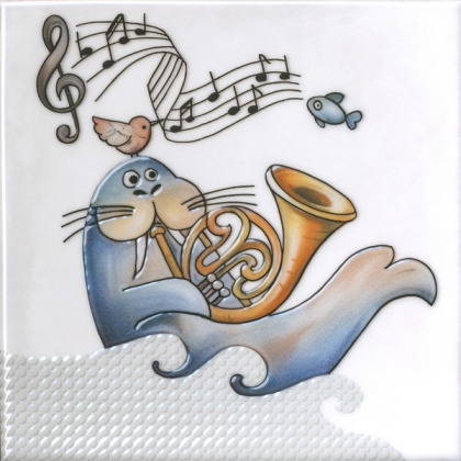 Декор VT\A483\5232 Симфония 4 (20см*20см*7мм) (10шт/0,4м2) ,, шт