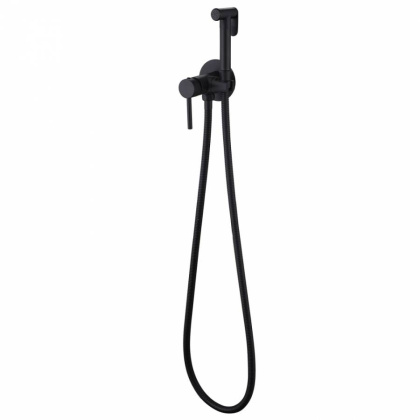 Смеситель ABBER Wasser Kreis AF8125B с гигиеническим душем, черный матовый Смеситель ABBER Wasser Kreis AF8125B с гигиеническим душем, черный матовый