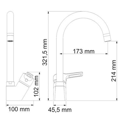 Ruhr 24407 Смеситель для кухни Wasserkraft Ruhr 24407 Смеситель для кухни Wasserkraft