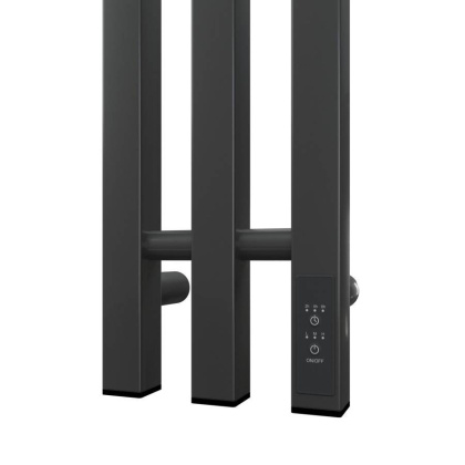 Полотенцесушитель электрический Point Гермес PN13822GB П3 120x1200 диммер справа, графит блеск Полотенцесушитель электрический Point Гермес PN13822GB П3 120x1200 диммер справа, графит блеск