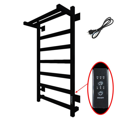 Полотенцесушитель Пэк сп 20 кв П 80х50 черный ВГП Полотенцесушитель Пэк сп 20 кв П 80х50 черный ВГП