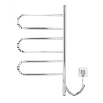 Полотенцесушитель электрический Vincea VTD-1R2CE 44х80, хром, таймер Полотенцесушитель электрический Vincea VTD-1R2CE 44х80, хром, таймер