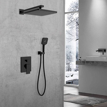 Душевой комплект Next VSFW-1N1MB, встраиваемый, 2 режима, ограничитель давления Hi Box, черный Душевой комплект Next VSFW-1N1MB, встраиваемый, 2 режима, ограничитель давления Hi Box, черный