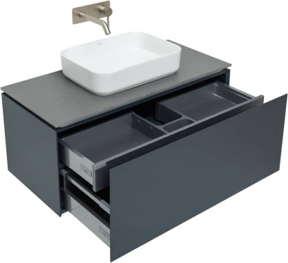 Тумба под раковину Allen Brau Infinity 100 1.21004.AM антрацит матовый