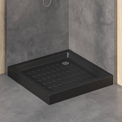 Поддон для душа квадратный керамический RGW CR B Черный 900x900, RGW 19170199-04 Поддон для душа квадратный керамический RGW CR B Черный 900x900, RGW 19170199-04