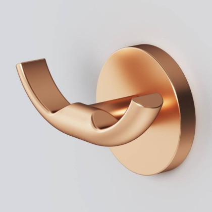 Двойной крючок для полотенец, розовое золото A85A35644