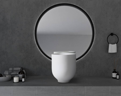 Раковина накладная ABBER Stein AS2618 белая матовая Раковина накладная ABBER Stein AS2618 белая матовая