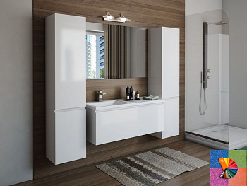 Тумба подвесная под умывальник Dallas Luxe 1200х482 правосторонняя 1 ящик (ШхГхВ) 1192х476х430