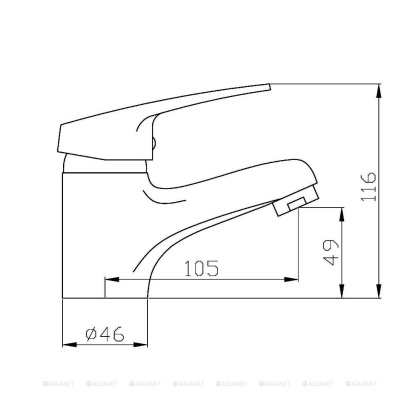 Смеситель для раковины Agger Exact A2102100
