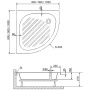 Акриловый поддон для душа RGW Acrylic BP/CL-S-A 90x90 16180499-51-A Белый Акриловый поддон для душа RGW Acrylic BP/CL-S-A 90x90 16180499-51-A Белый