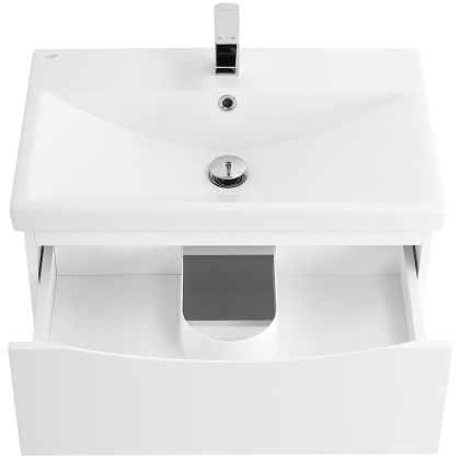 Тумба с раковиной подвесная BelBagno MARINO-CER 60 Bianco Lucido , раковина белая Тумба с раковиной подвесная BelBagno MARINO-CER 60 Bianco Lucido , раковина белая