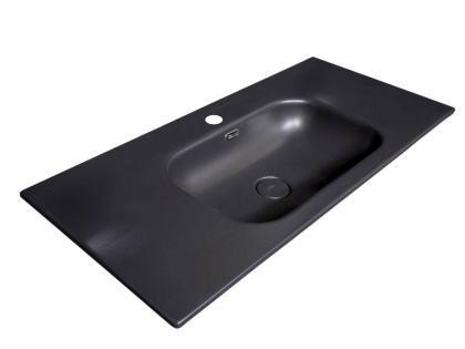 Столешница моноблок Vallessi 100 антрацит керамика Столешница моноблок Vallessi 100 антрацит керамика