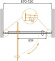 MOLVENO-BA-1-70-C-Cr-IV Душевая дверь MOLVENO-BA-1-70-C-Cr-IV Душевая дверь