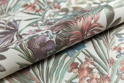 Обои виниловые Джангл мотив, светлый цветной