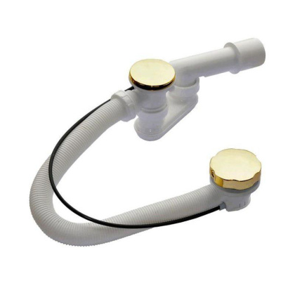 Сифон для ванны автомат комплект металл/металл (длина 120 cм) Сифон для ванны автомат комплект металл/металл (длина 120 cм)