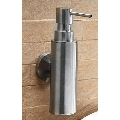 Настенный дозатор для жидкого мыла (металлический стакан)
