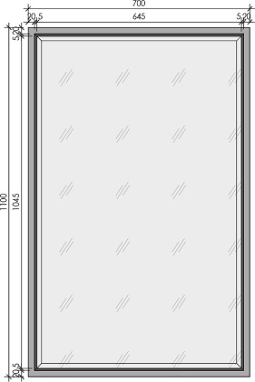 Зеркало MONACO с подсветкой 70*110CM глянец белая +золото 566-WG Boheme Зеркало MONACO с подсветкой 70*110CM глянец белая +золото 566-WG Boheme