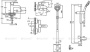 Набор смесителей Vitra Minimax S, 3 в 1 (раковина, в/д, душ. гарнитур 5 режимов) A49153EXP