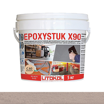 Затирка эпоксидная EPOXYSTUK X90 С.60 Bahama Beige  5кг Затирка эпоксидная EPOXYSTUK X90 С.60 Bahama Beige  5кг