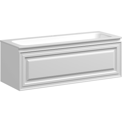 Тумба подвесная SANCOS Very 1195х445х406, c одним  ящиком оснащенным доводчиками, Bianco , арт.VR120W