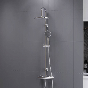 D0710400 New plus, душевая система с ТМС для душа, хром D0710400 New plus, душевая система с ТМС для душа, хром