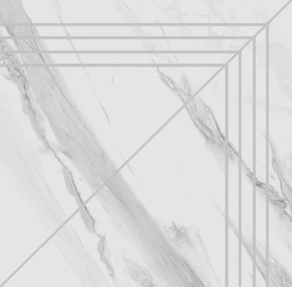 Ступень угловая клееная Монте Тиберио лаппатированный 33x33x0,9