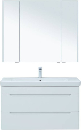 Мебель для ванной Aquanet София 105 белый глянец (2 ящика)