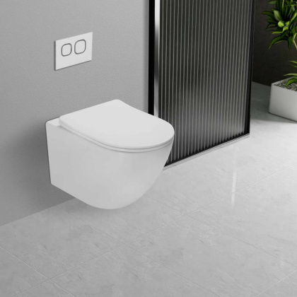 Унитаз подвесной Globo VT1-14T Tornado, цвет белый, ультратонкое soft-close сиденье Унитаз подвесной Globo VT1-14T Tornado, цвет белый, ультратонкое soft-close сиденье