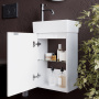 Тумба подвесная SANCOS Mini 355х205х500, с распашной дверцей, внутри 1 полка, белый глянец , арт.MN35WL Тумба подвесная SANCOS Mini 355х205х500, с распашной дверцей, внутри 1 полка, белый глянец , арт.MN35WL