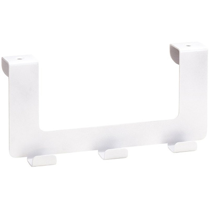 Вешалка для полотенец Bemeta White 101106224 Белая матовая, 3 крючка