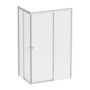 W94G-403-12080-MТ Душевое ограждение X-Joy Square Slide 120х80, мат Хром, прозрачное