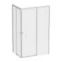 W94G-403-12080-MТ Душевое ограждение X-Joy Square Slide 120х80, мат Хром, прозрачное