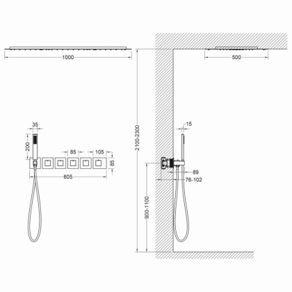Душевая система Timo Petruma SX-5329/00SM скрытого монтажа, термостат, хром Душевая система Timo Petruma SX-5329/00SM скрытого монтажа, термостат, хром