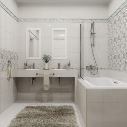 Плитка настенная 6233 Луиза бежевый (25см*40см*8мм) (11шт/1,1м2) , м2 Плитка настенная 6233 Луиза бежевый (25см*40см*8мм) (11шт/1,1м2) , м2