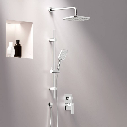 953530000 Gala встраиваемая душевая система душевым смесителем и штангой, хром 953530000 Gala встраиваемая душевая система душевым смесителем и штангой, хром